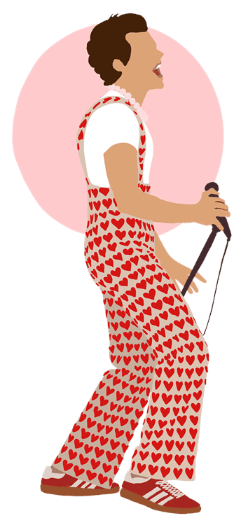 Harry Styles Heart Overalls