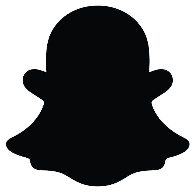 Snapchat Ghost Black
