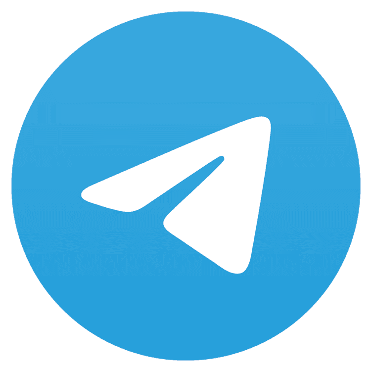 Telegram Blue Circle