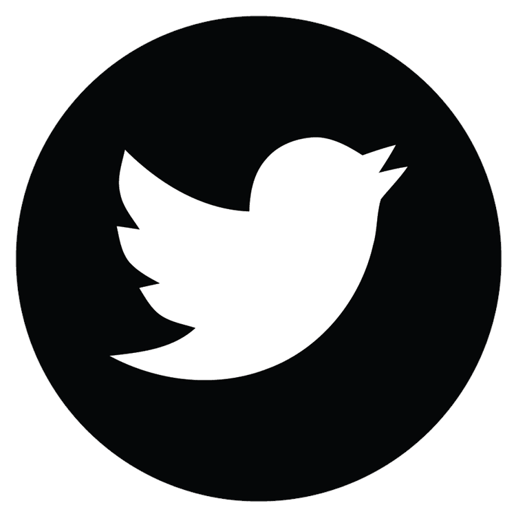 Twitter Black Circle