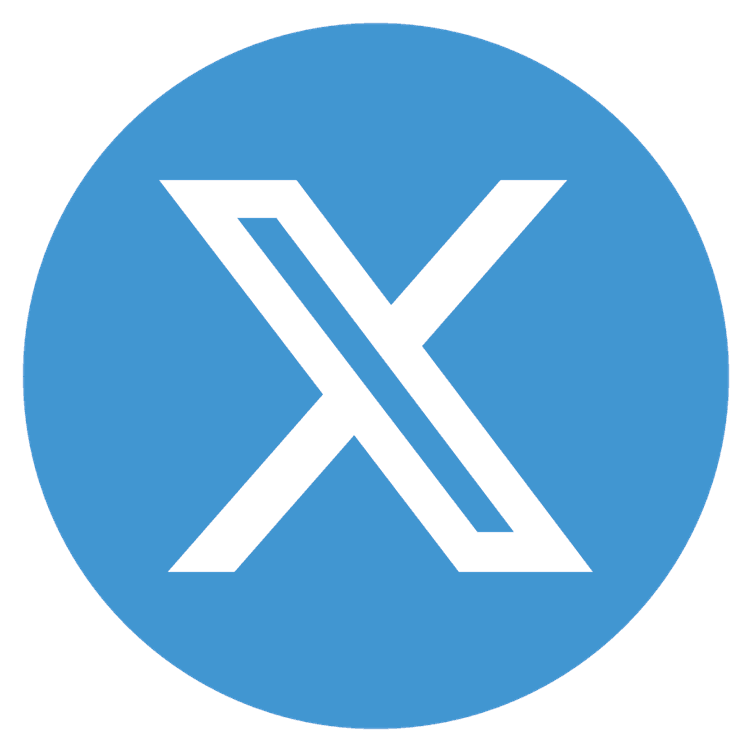 X Blue Circle