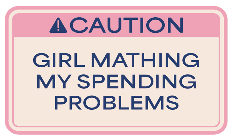 Caution Girl Mathing My Spending Problems