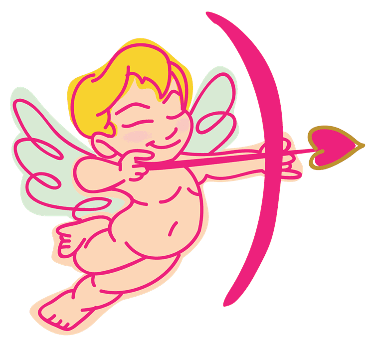 Cupid Love Heart Arrow