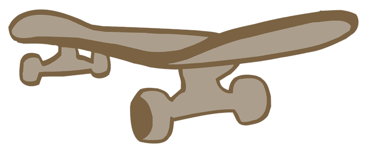 Brown Skateboard