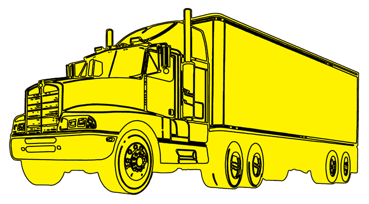 Yellow Line Truck