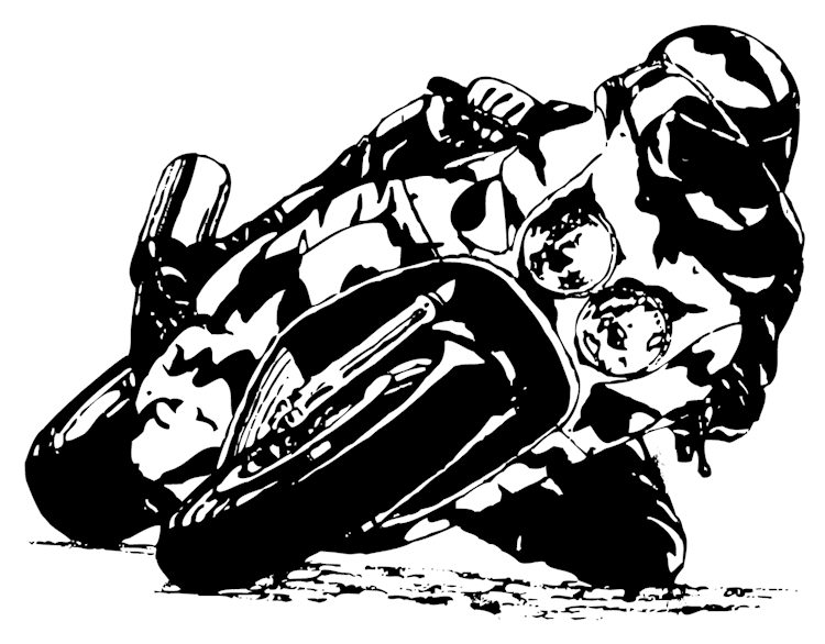 Motorcycle Ink Drawing