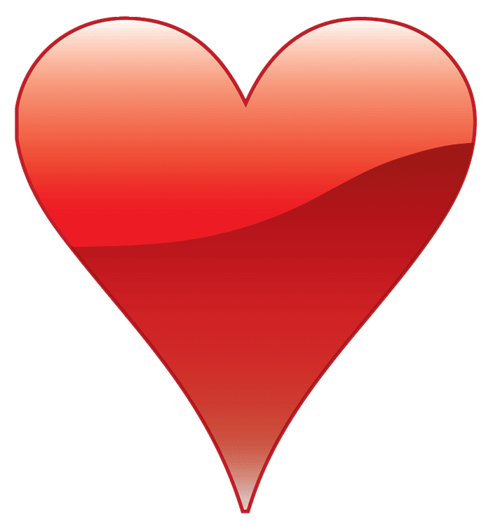 Glossy Red Love Heart