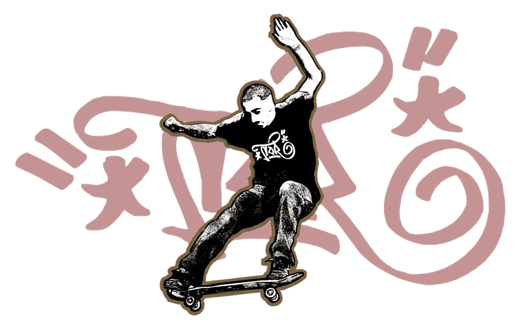 Skateboarder Graffiti