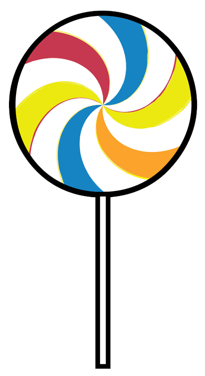 Sunshine Rainbow Lollypop