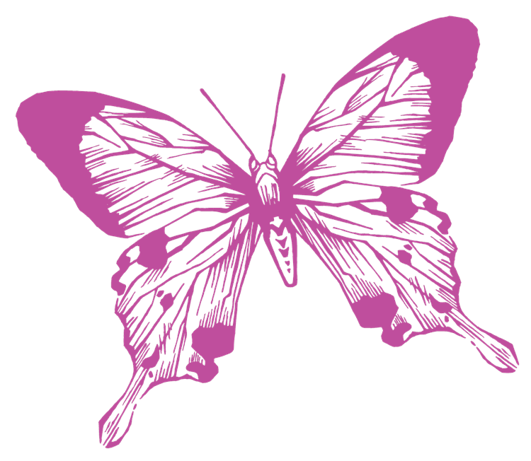 Purple Butterfly Art